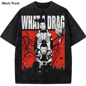 Shikamaru Drag Vintage Wash Tee, Naruto T-shirt, Anime Graphic Tees, Unisex Shirt, Anime Gift For Fan, Gym Workout Shirt, Menswear Womenswear Crew Neck Oversize Fit Heavy Cotton