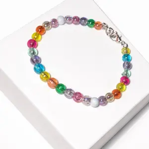 Easter Themed Handmade Bracelet with Acrylic Beads on Stretch cord for Adjustable sizes