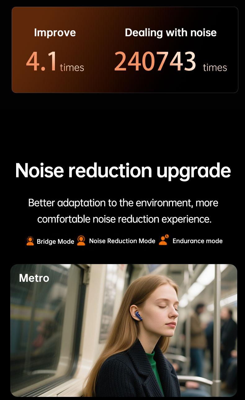 Acer OHR548 Smart Noise Cancelling Earbuds, Wireless Stereo Earphones, Extra Long Battery Life, Universal Fit for Men and Women, Comfortable Wear, Noise Isolation Headphones, Compact Headset Design,   Bt.  noise cancelling headphones Audio Blue Electronic