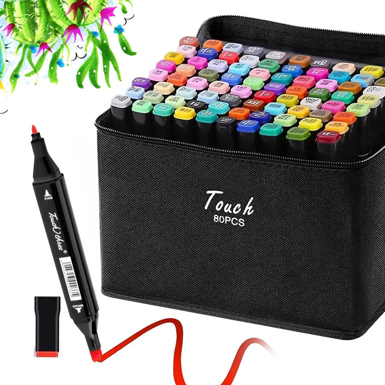 Dual Tip Artist Alcohol Markers Set 80 PCS for Coloring Drawing Sketching Card Making & Illustration Ideal for Adults Kids