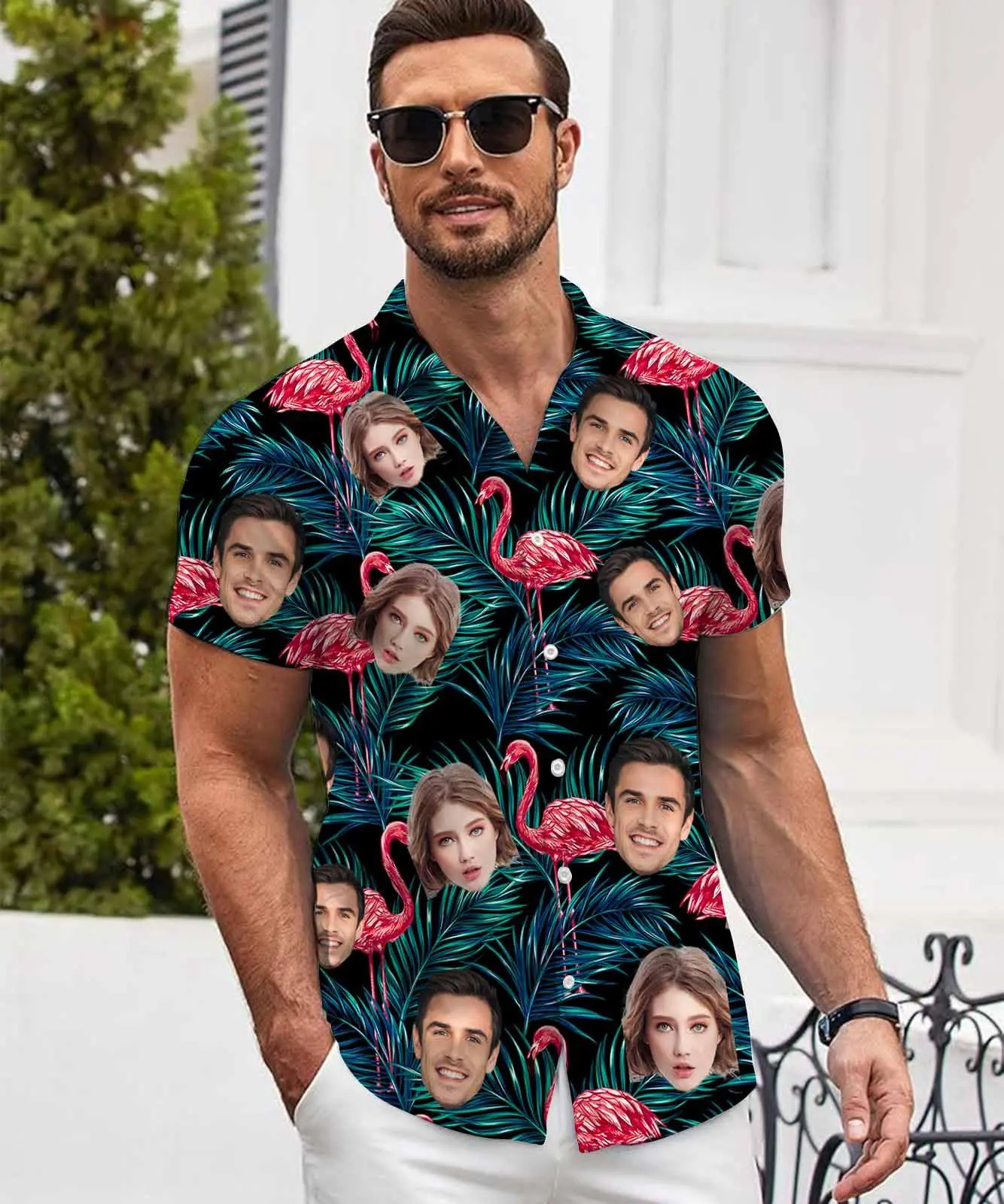 BARLEY ONE Personalized Face Hawaiian Shirt for Men – Custom Funny Gift for Dad, Husband, or Boyfriend | Unique, Memorable Beach Shirt for Summer Fun | Perfect Personalized Gift for Father's Day, Birthdays & Special Occasions
