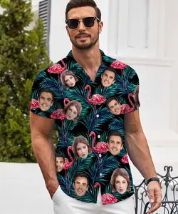 BARLEY ONE Personalized Face Hawaiian Shirt for Men – Custom Funny Gift for Dad, Husband, or Boyfriend | Unique, Memorable Beach Shirt for Summer Fun | Perfect Personalized Gift for Father's Day, Birthdays & Special Occasions