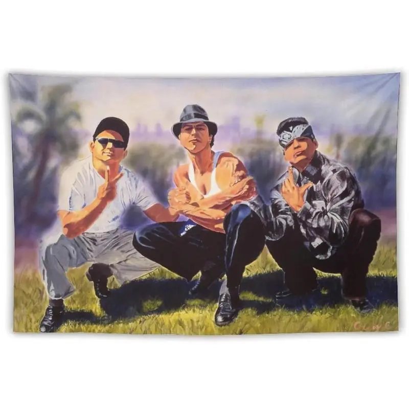 Vatos Locos Blood In Blood Out Bound By Honor Movie Theme Synthetic Tapestry - Bright Full Single-Side Print Home Decor Room Art, Hangable, Long Lasting, Machine Washable, Multi-Size (30x40in/40x30in) Indoor Living Room Supply