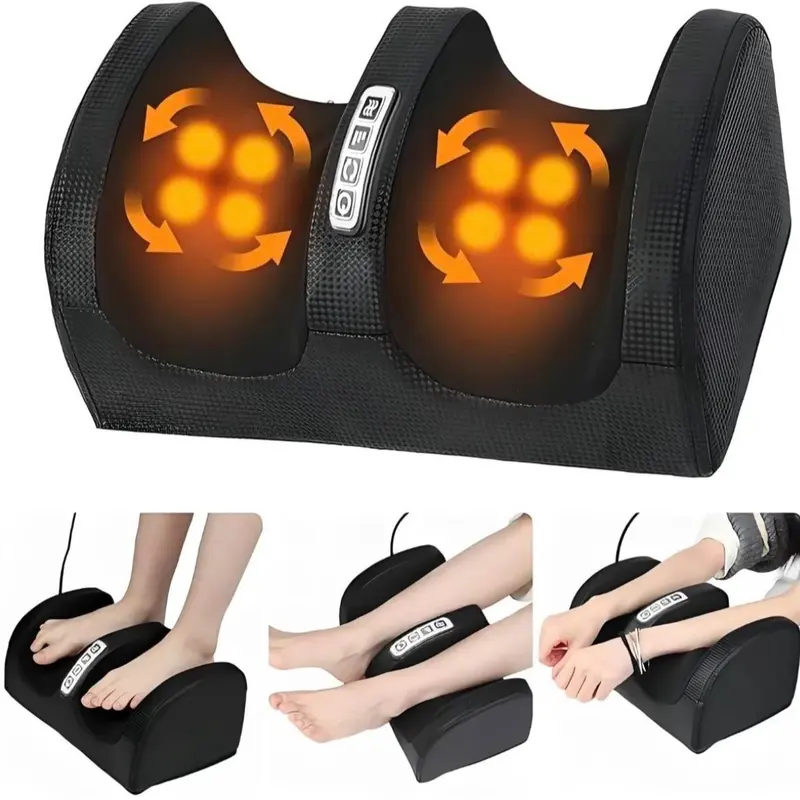 Heated Polyester Foot Massager - Comfortable Heated Foot Spa for Athletic Post-Workout Recovery, Tired Legs Relief, Enhances Circulation, Compression Relaxation, Gift for Athletes