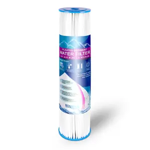 Big Blue Pleated Sediment Filter 5 Micron, Extended Filter Life for 20" Big Blue Housing