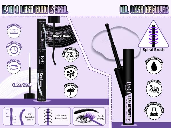 B&Q F03+F05 Kit l 144pcs Ultralight Wispy Lash Clusters (10-18MIX) for DIY Eyelashes Extension, Waterproof Long Lasting Realistic Vibe Lash