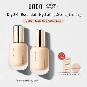 UODO Foundation, Full Coverage, Lightweight & Breathable, Glowy Finish, Perfect for Dry Skin