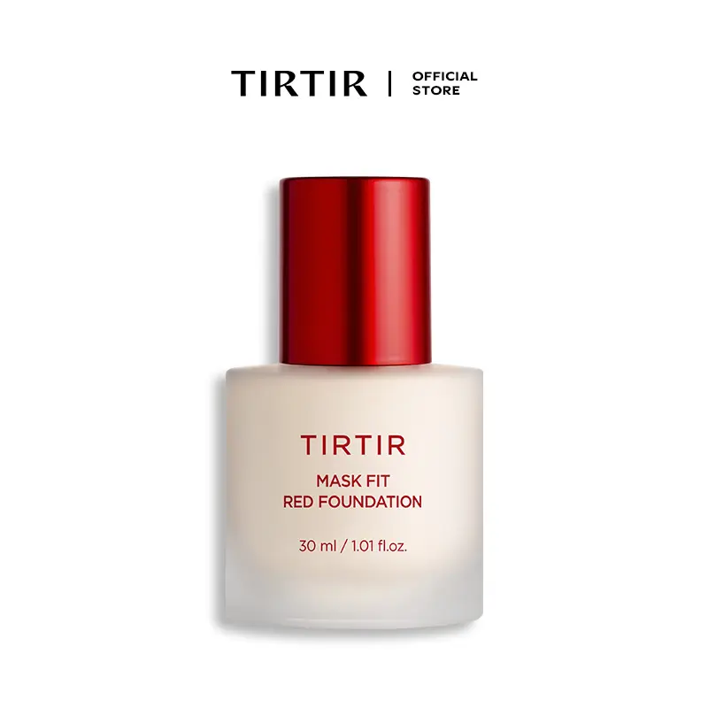[TIRTIR Official] Mask Fit Red Foundation (1.01 fl.oz. / 30 ml) |  Makeup Cosmetic Concealer Hydrating Flawless Coverage