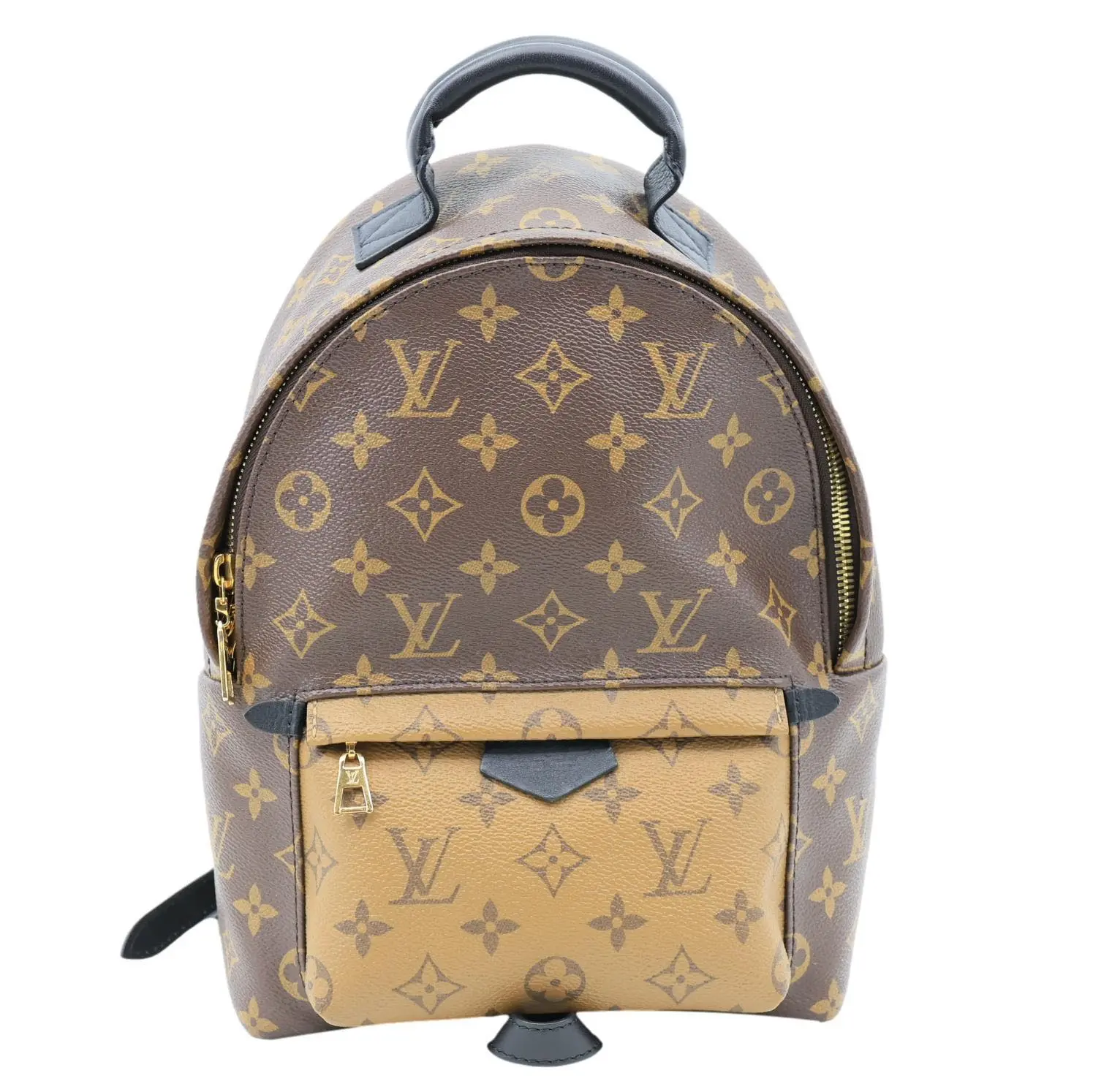 Pre-owned Louis Vuitton Canvas Backpacks Palm Springs PM Monogram Reverse Backpack Brown