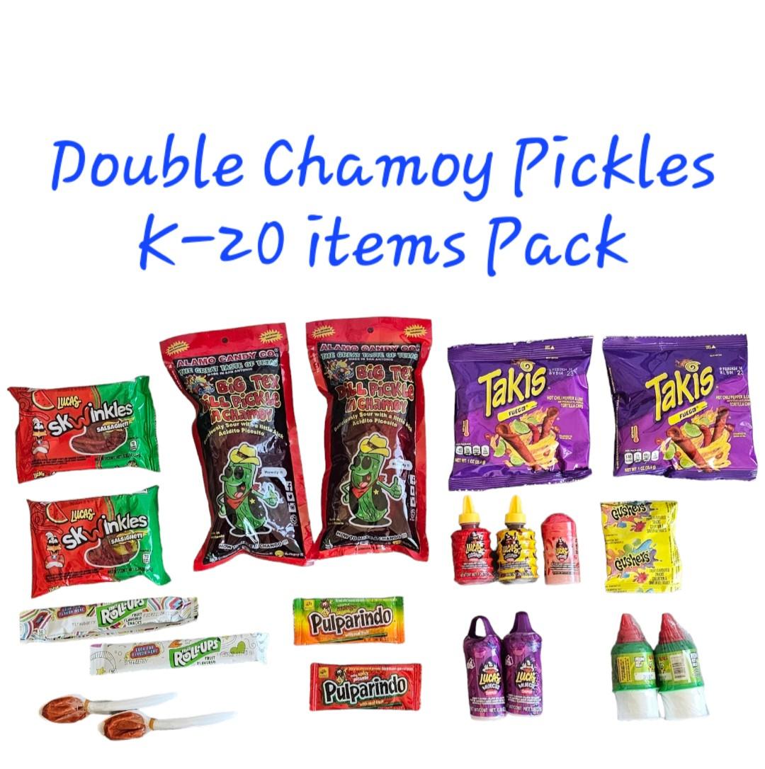Double Chamoy Pickles K-20 items Pack chamoy pickle
