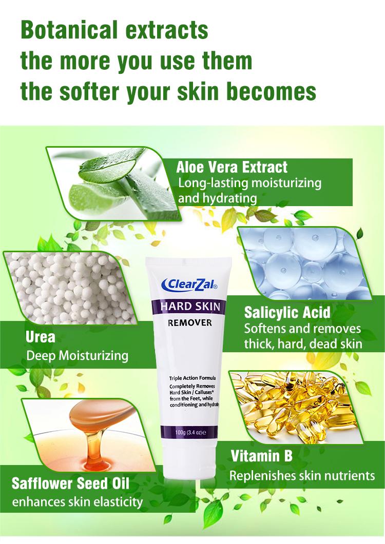 Clearzal  Dry Cracked Feet Repair UltraHydrating Hand and Foot Cream Crusty Moisturizer, 3.5 oz. Contains Urea, Salicylic Acid, for Dry, Chapped, Cracked Feet, Dead Skin Remover, For Thick, Cracked, Rough Skin , dead skin and dry skin cream