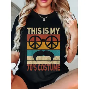 100% Cotton This Is My 70s Costume 70 Styles Men 70's Disco 1970s Outfit T-Shirt