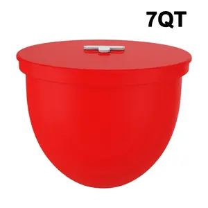 💓 Non-Stick Silicone Bowl Liners Mixer with Lid - 7Qt Safe!