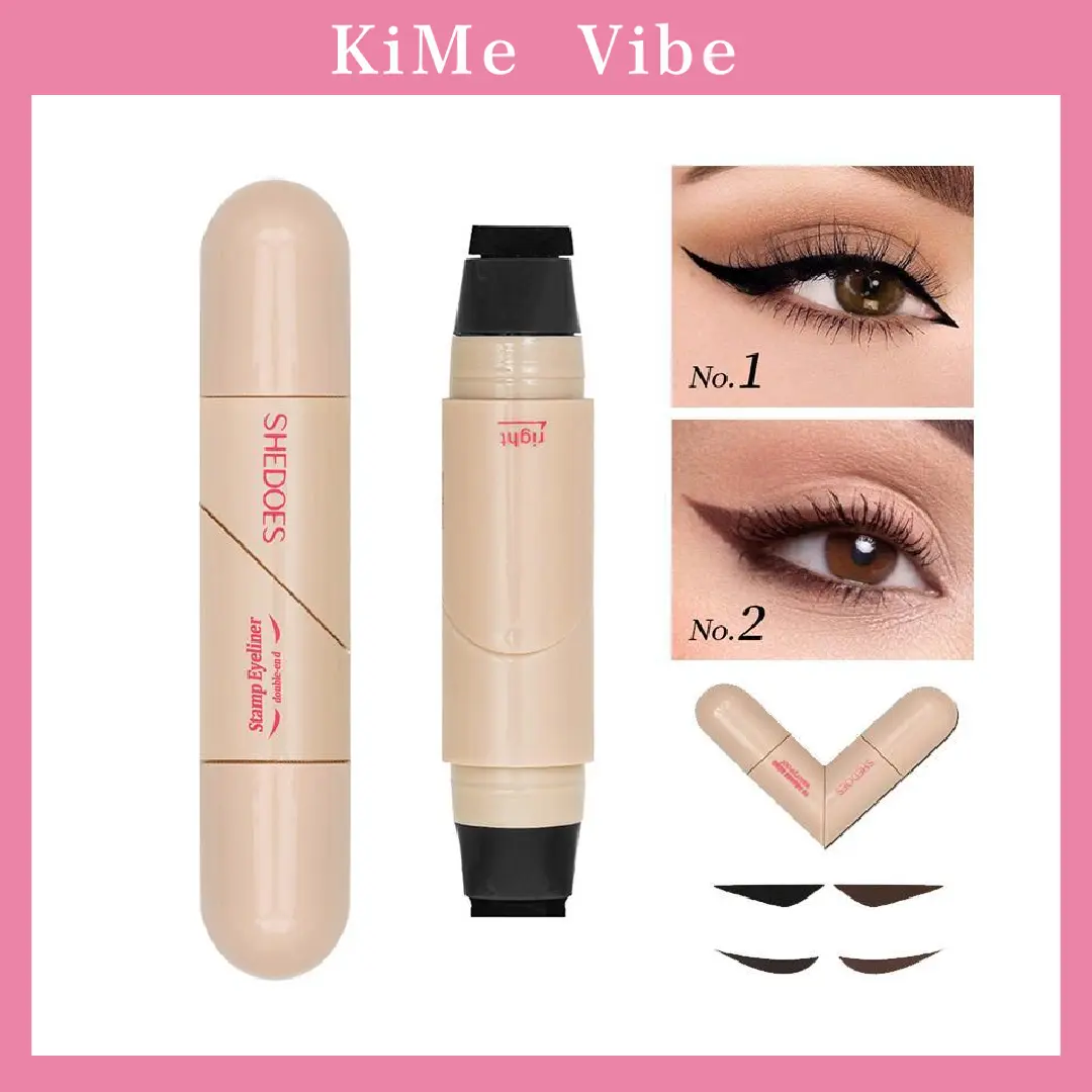 Flawless Easy Wing Eyeliner Stamp - Professional Cosmetic Eye Makeup Cat Eye Maker with Rotating Dual Heads, Waterproof, Long-Lasting, Quick-Dry, Ideal Gift for Makeup Enthusiasts