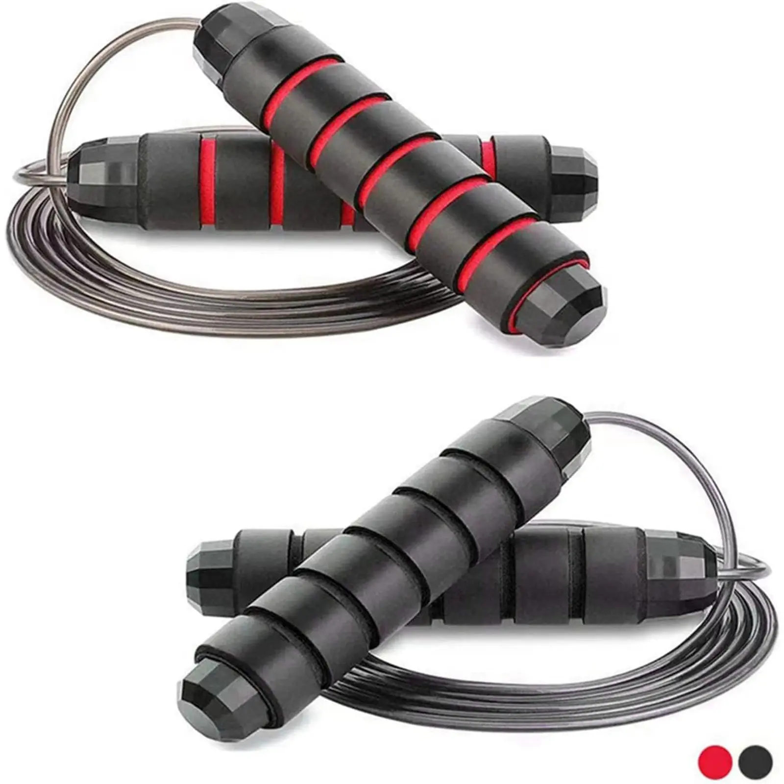 Homhut Steel Wire Jump Rope with Ball Bearings, Adjustable Length Skipping Rope, Portable Fitness Exercise Rope for Home School Dorm Training #dorm essentials #back to school #home essentials