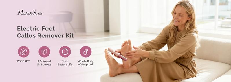 PC800G Rechargeable Feet Callus Remover, ginger nail treatment and portable foot care tool