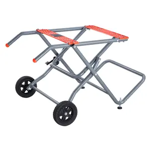 350 lbs Capacity Portable Table Saw Stand - Rolling & Foldable with Wheels