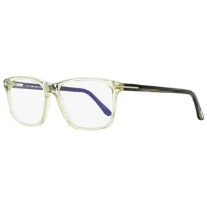 Tom Ford Rectangular Eyeglasses TF5479B 020 Transparent Gray/Gray Horn 56mm FT5479