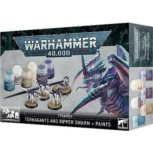 Warhammer 40k: Tyranids - Termagants and Ripper Swarm + Paints Set