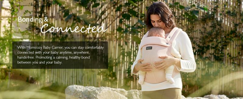 Momcozy Baby Carrier - Ergonomic, Cozy and Lightweight Carrier for 7-44lbs, Effortless to Put On, Ideal for Hands-Free Parenting, Enhanced Lumbar Support, Purehug for Infant to Toddler【B】