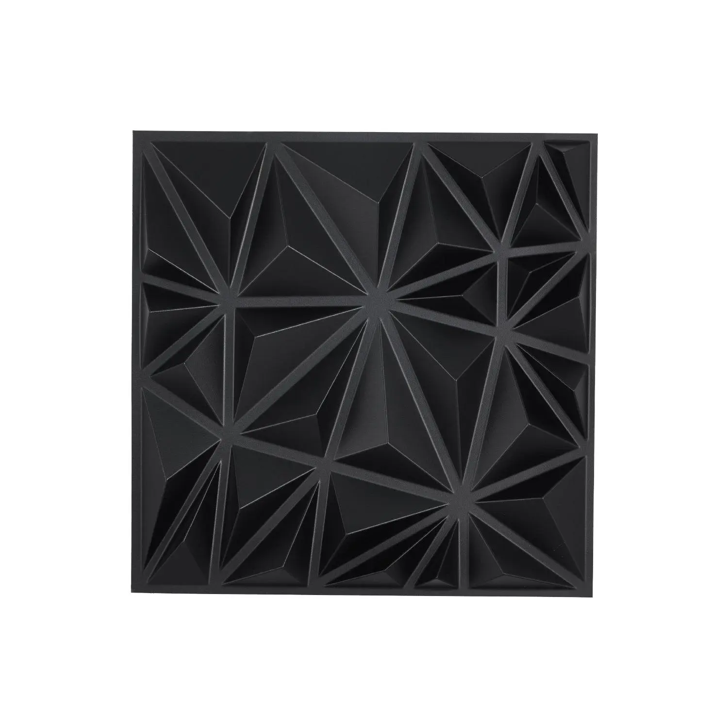【SummerFinds】3D Wall Panels 33-Pack 11.81 x 11.81'' PVC 32 Sq.Ft Coverage Diamond Matte Black