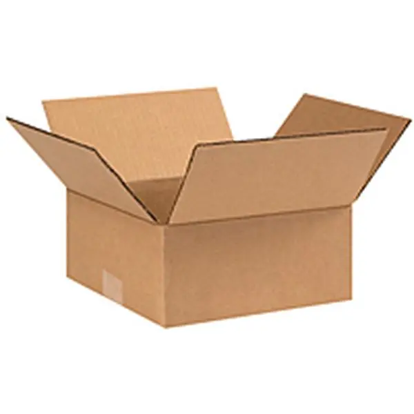 Box Partners 26266 Kraft Corrugated Shipping Boxes, 10-Pack Ship Flat (26x26x6", 26 in x 26 in x 6 in) - Kraft Cartons for Books, Office Postal Supplies