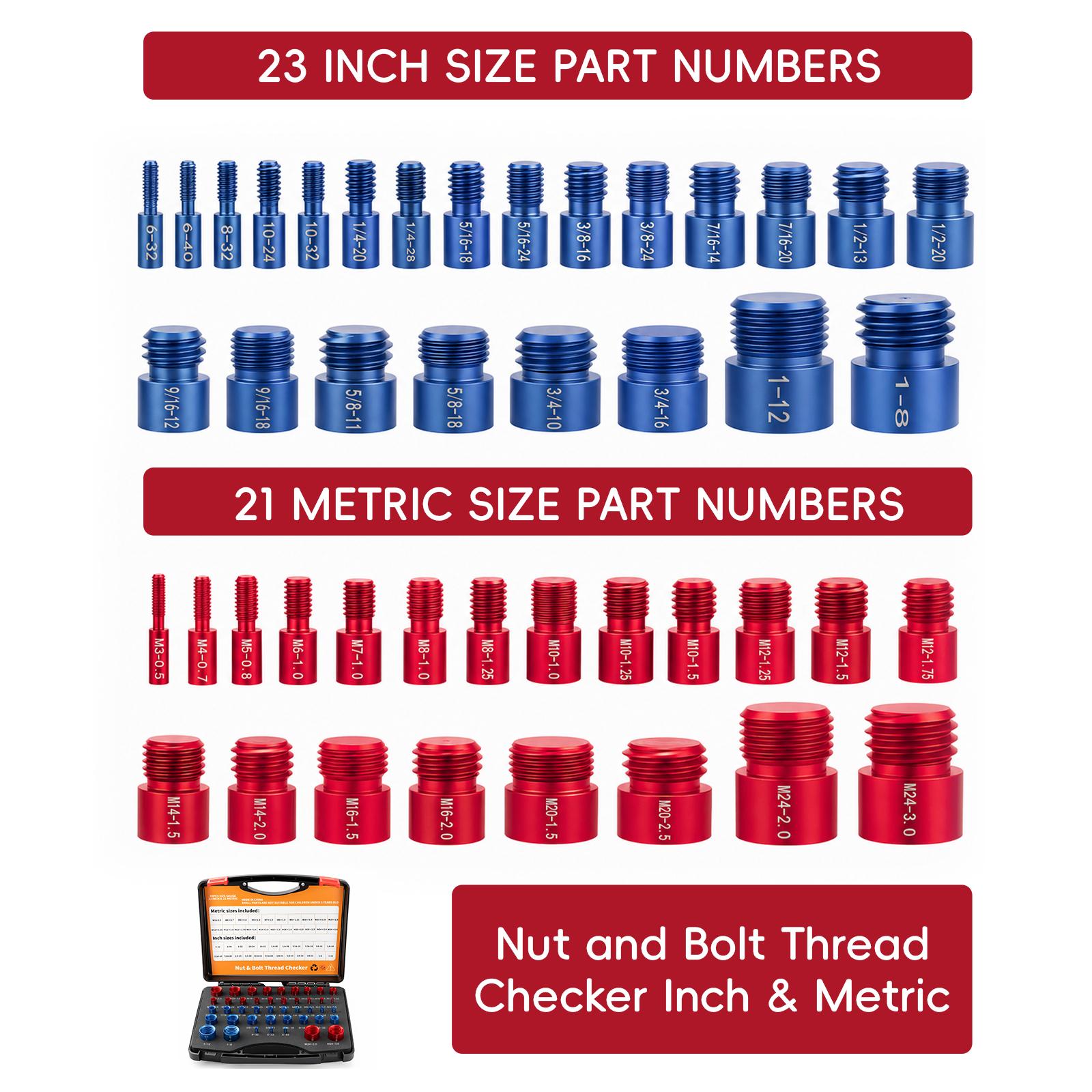 Thread size identification tool