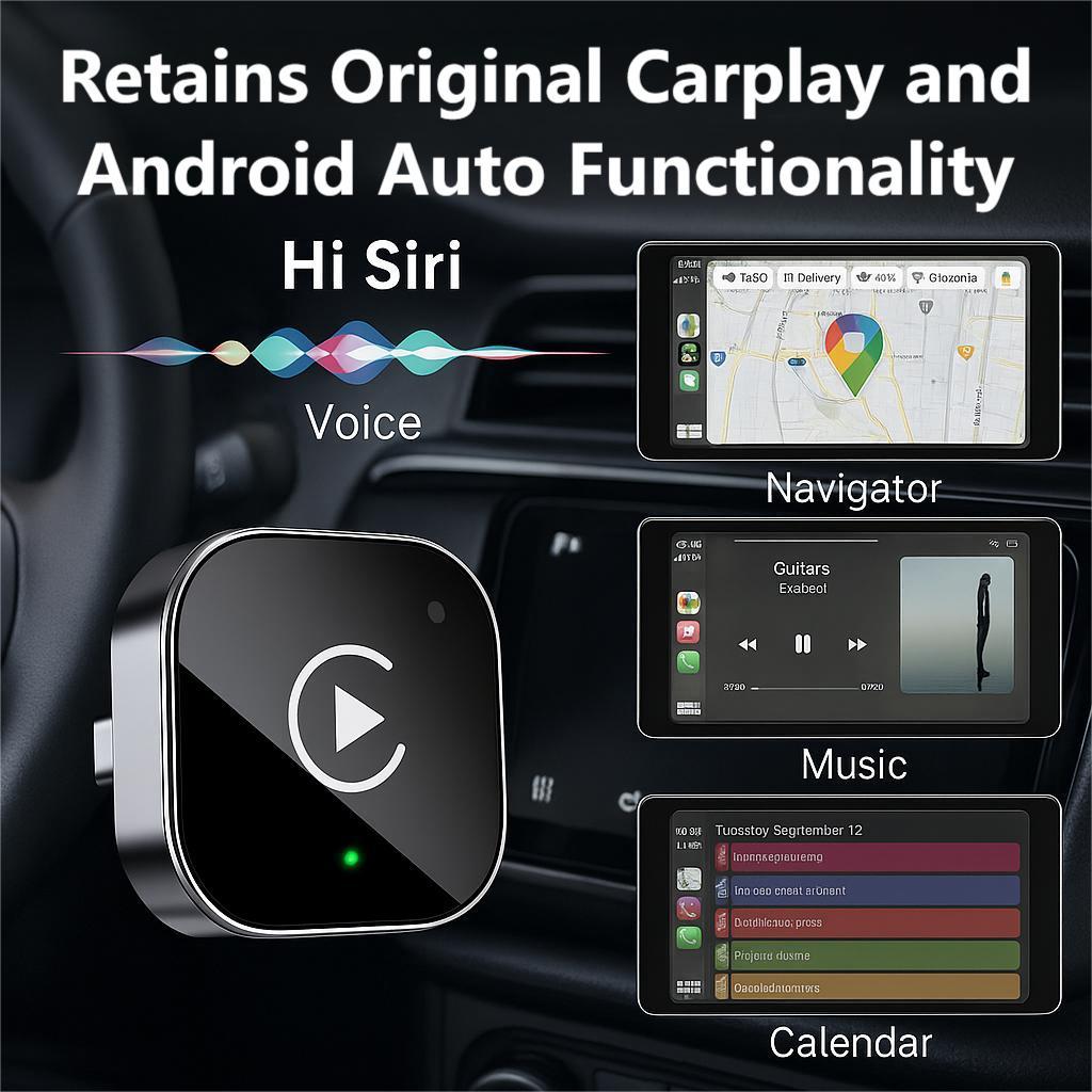 Wireless carplay Adapter (2026) for iPhone/Android - Fast Connection,No Latency,Hands-Free Call wireless adapter Electronic Charger carplay dongle