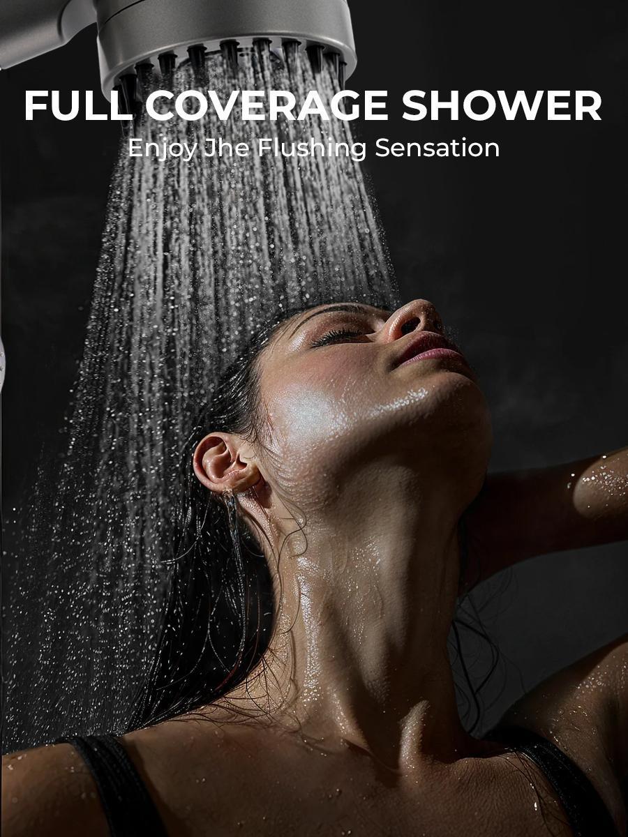 Valentines Day Deal High Pressure Pressure Boost Handheld Shower Head Filtered 5 Filters Included Easy Install Turbocharged