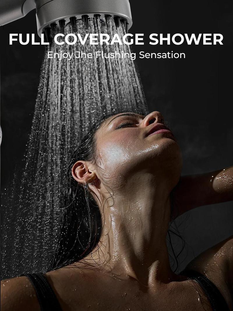 Christmas Promotion Special Offer! Handheld Filtered Shower Head Stainless Steel, 3 Modes High Pressure Durable Bathroom Shower Set