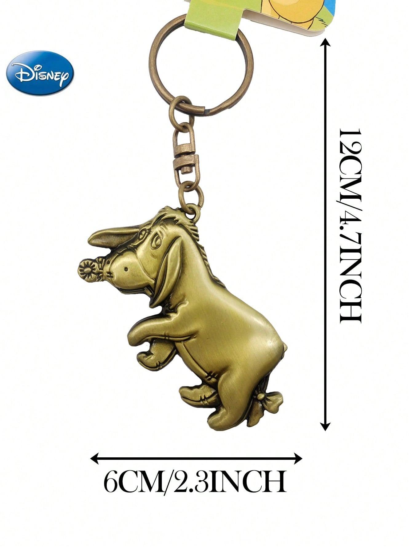 Disney Winniethepooh Officially licensed Keychain 1PC Zinc Alloy 3D Figurine Bag Clip Charms Anime Collector Keyring Backpack Decor Tigger Eeyore