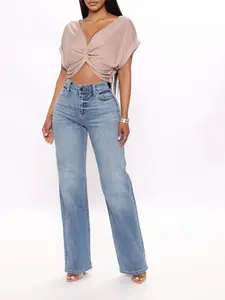 Be Authentic Slouchy Stretch Straight Leg Jeans - Medium Blue Wash