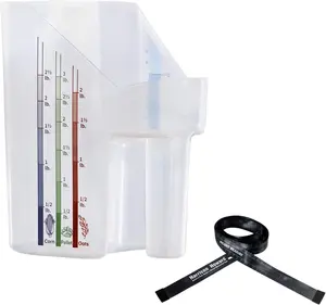 Harrison Howard Feed Scoop for Equine Precision Plastic Measuring Scoop with Measurement Markings Perfect for Stable Use Measuring Sweet Feed Pellet Oats Grain Water