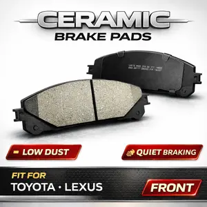 BC1391 QuietCast Premium Ceramic Disc Brake Pad Set - Compatible with Select Lexus GS200t, GS350, GS450h, IS300, IS350, RC350, RX350, RX450h; Toyota Highlander, Prius, Sienna + More; REAR  cars accessories auto accessories