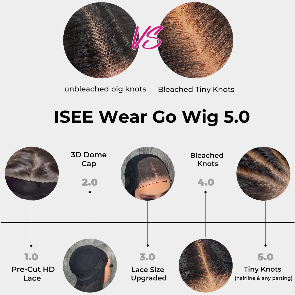 [NEW ARRIVAL]  ISEE HAIR Wear Go Blow Out Straight Bob 7x5 HD Lace Glueless Wig Pre-Bleached Tiny Knots Human Virgin Hair Pre Cut HD Lace With Natural Hairline #TikTokShopSpringGlowUp