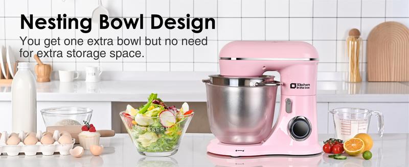 KITCHEN IN THE BOX Stand Mixer 4.5QT & 5QT | 10-Speed Electric Food Mixer for Baking & Cooking | Includes Whisk, Dough Hook & Beater | Durable & Powerful | Kitchenware & Home Appliances