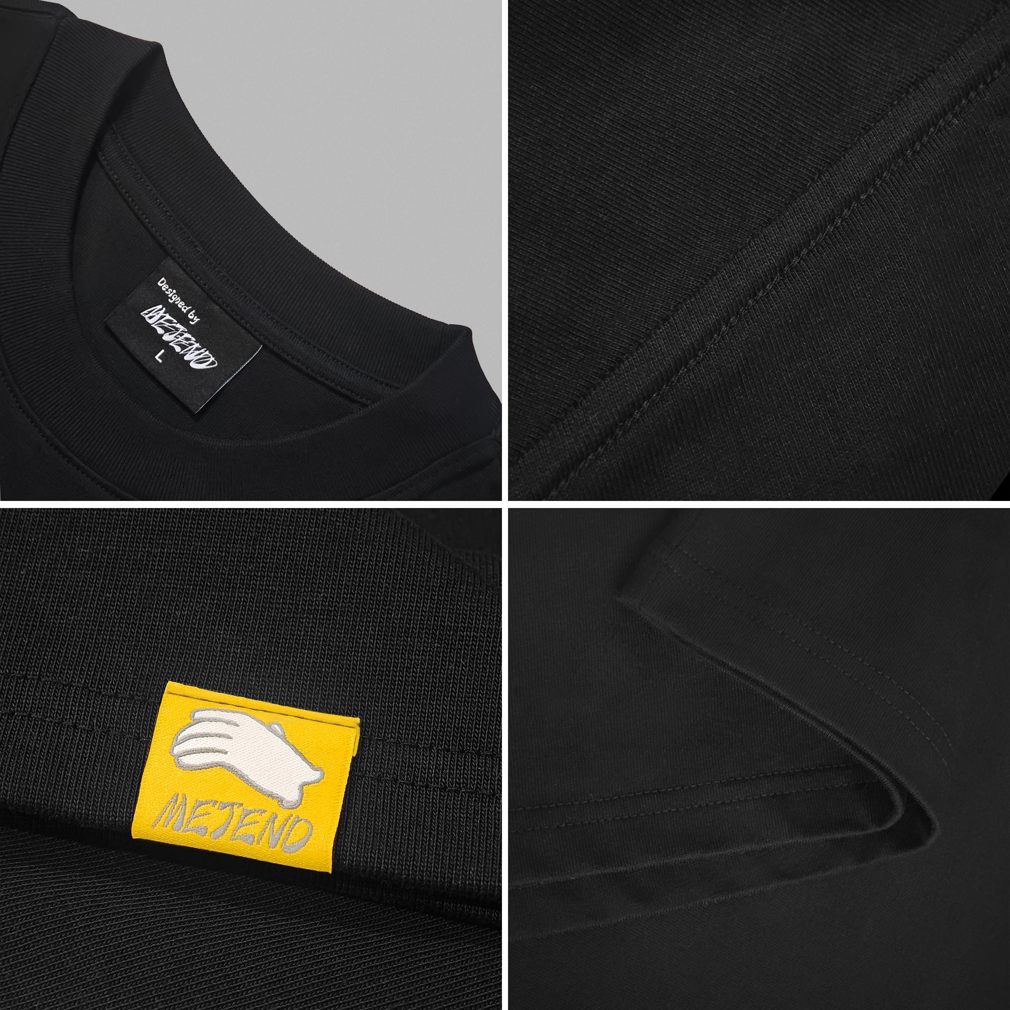 12oz Max Heavyweight Oversized Short Sleeve, 100% Cotton Cropped Tee, Casual Crewneck Tshirt, Mens Graphic Tees, MeJend Boxy tee