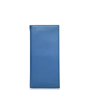 Pre-owned PRADA Leather small leather goods Continental Wallet Saffiano Calfskin Blue (jj012826b2)