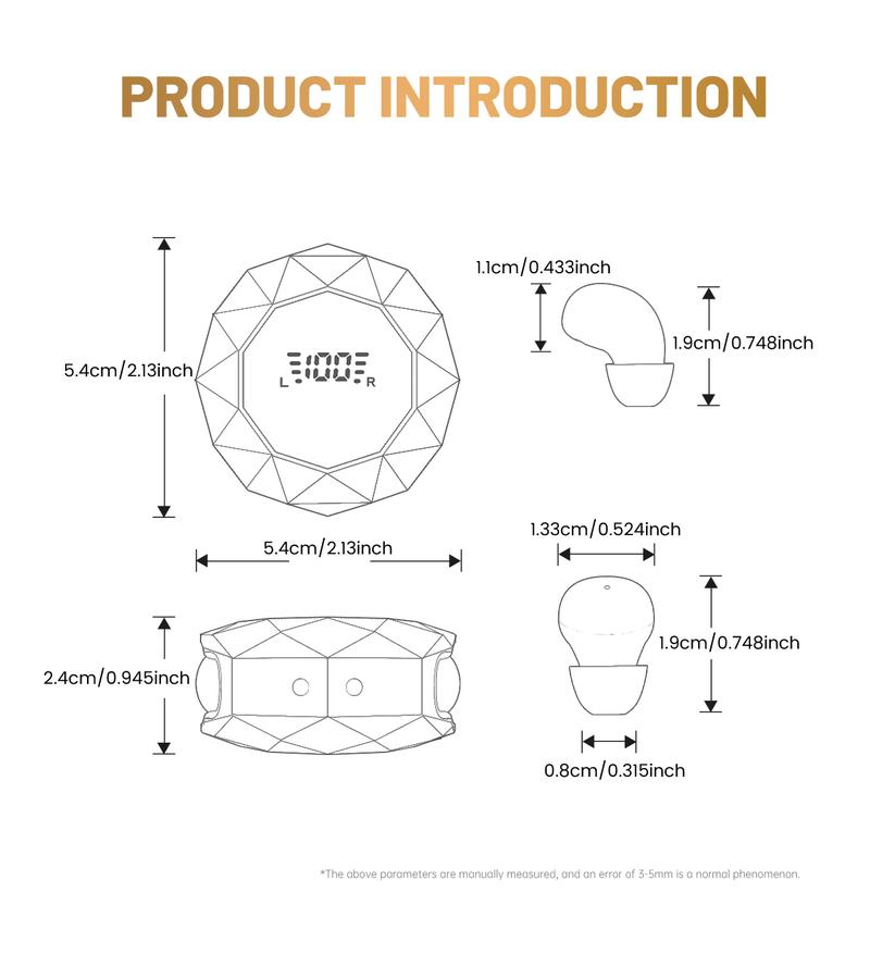 MSHUKCOE Mini Wireless Sleep Earbuds for Side Sleepers, Bluetooth 6.0 in-Ear Headphones with Noise Reduction,Ultra Small Hidden Earphones, Comfortable Fit for Long Wear & Deep Sleep&Work