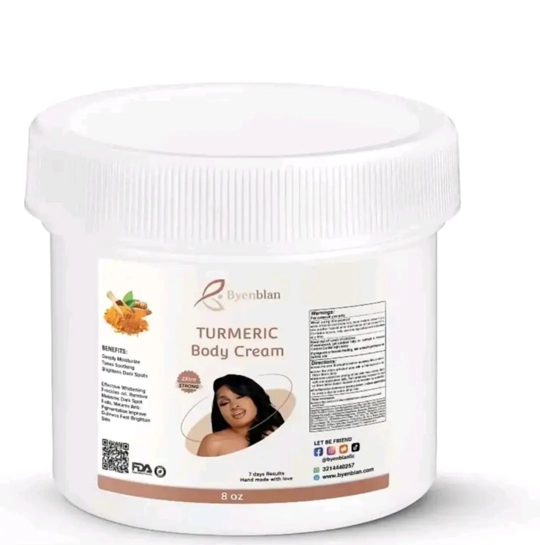 Byenblan Tumeric Body Cream 8 oz - Worldcashop Usa