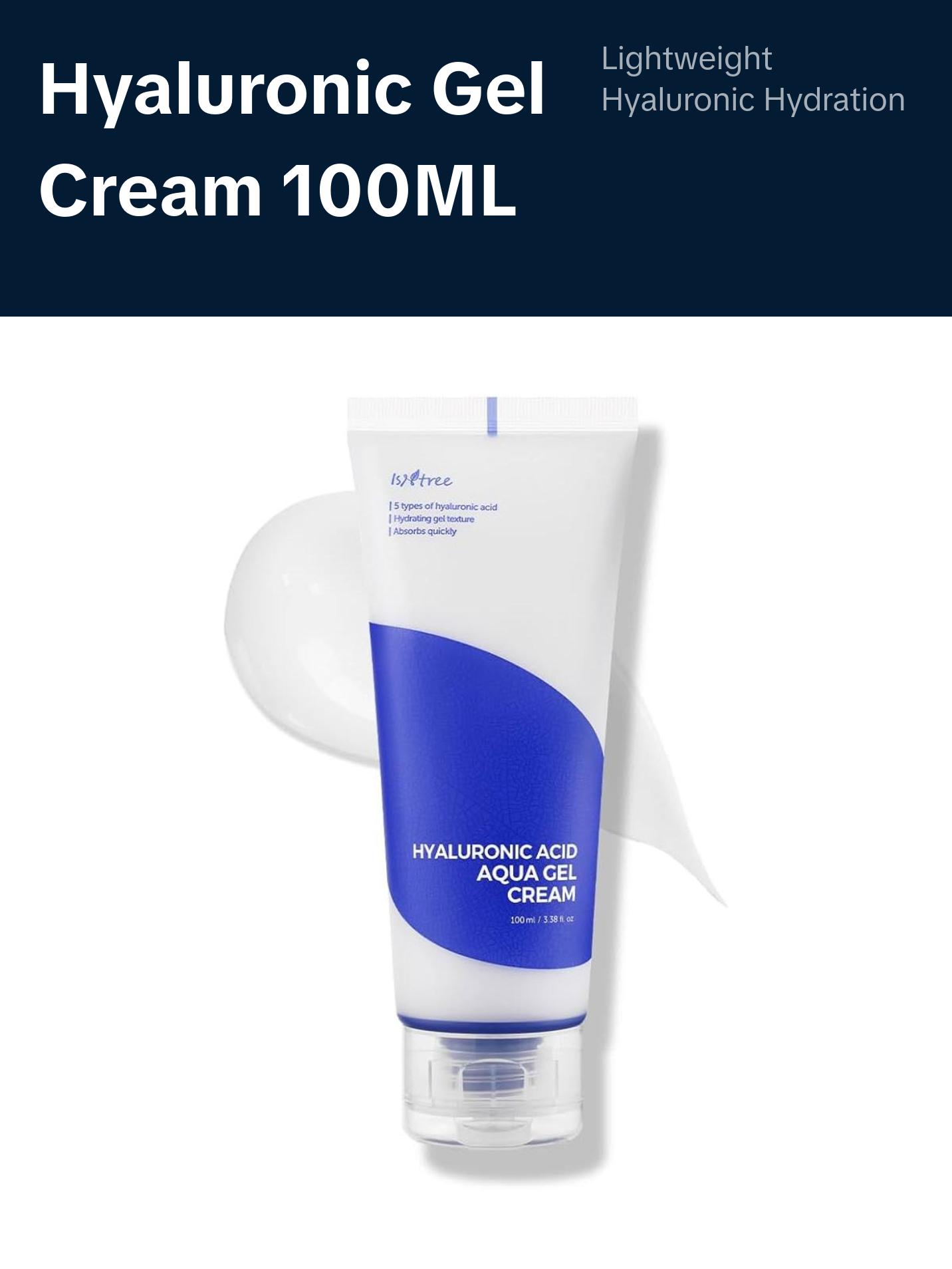 Isntree Hyaluronic Acid Aqua Gel Cream 100ml – Lightweight Hydration for Oily & Sensitive Skin Moisture Moisturizer