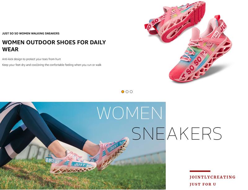 JointlyCreating Womens Sneakers Running Shoes Lightweight Slip on Walking Tennis Shoes Non Slip Comfortable Walking Shoes Sneakers for Sports Shoes Trainer Runner Breathable Athletic