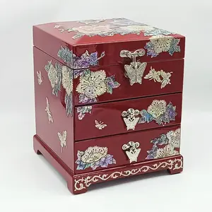 New Chinese-style Three-layer Jewelry Box