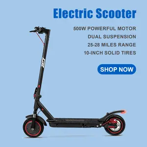 Folding E-Scooter Honeycomb Tire Shock Absorption Long Range & Powerful, Fold & Go!