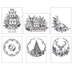 Winter Woodland | Watercolor Card Panels