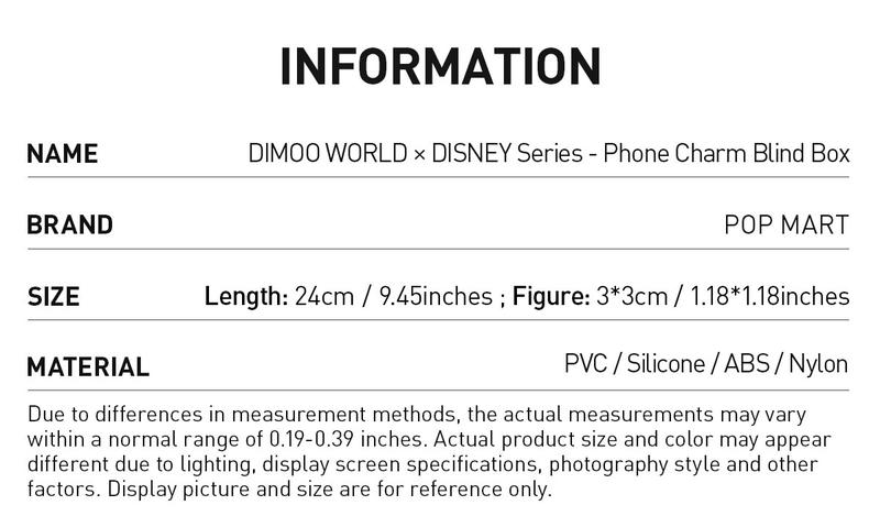 [Spanish]-DIMOO WORLD x Serie Disney – Caja Sorpresa de Lanyard para Celular Caja Ciega