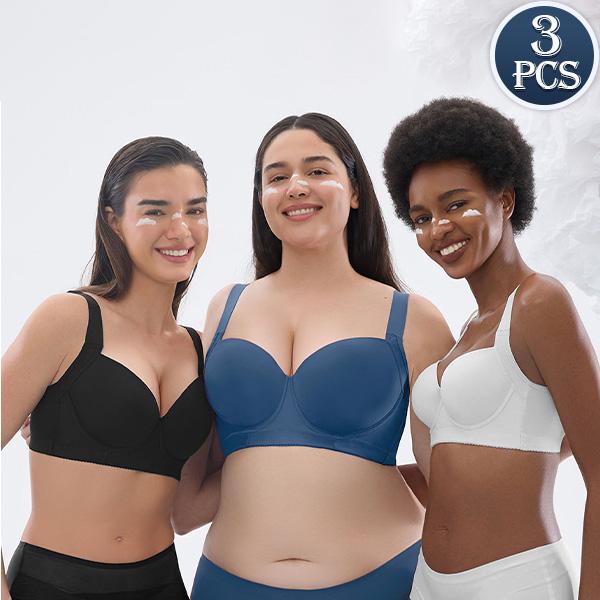 Mimilemon 3PC Full coverage  Push-up  bra for women everyday Comfort  full cup bra Seamless Tshirt Bras Sports Bra Bralette Basic Comfortable Fit Womenswear Everyday  TikTokShopBlackFriday Close comfortable Bra pushup  bea