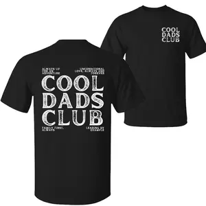 Cool Dads Club T-shirt, Inspirational Design with Powerful Dad Quotes, Perfect for Fathers Who Lead by Example, Unisex Casual Tee, Father's Day Gift For Him, For Men, Menswear
