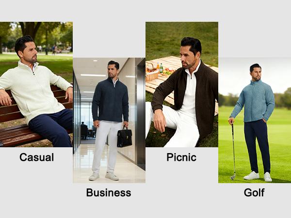 MAELREG Winter Fleece Jackets for Men Lightweight Stand Collar Fashion Wave Texture Warm Full Zip Mens Coat with Pockets Casual Long Sleeve