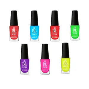 BEL London Neon Nail Lacquer – 94-100 Shades, Quick-Dry, Long-Lasting, Chip-Resistant, Wide Brush